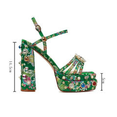 European and American Thick High Heels