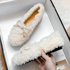 Plush Warm Flat Shoes