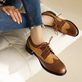 Shoes British Style Low Heels Oxfords Modis Casual Sneakers All-Match Mixed Colors Preppy