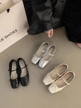 French Flat Bottomed Mary Jane Single Shoe Shoes Korean Version Silver