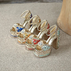 European and American Thick High Heels
