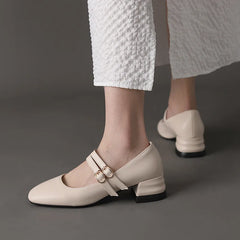 Shoes Casual Sneakers Heels Flats Square Toe Comfortable On Heels Big Size Fall Dress Leisure Lace-