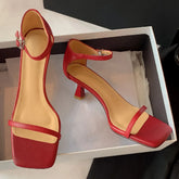 thin high heel sandals narrow band open toe ankle strap elegant heeled dress pumps shoes