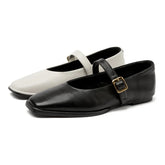 Shoes Genuine Leather Ballet Shoes Buckle Mary Jane Shoes's