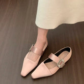 satin flat shoes flashing rhinestone decoration elegant ballet shoes soft and comfortable casual dress