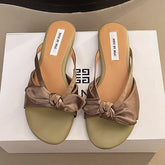 Bow Slippers Flats Sandals Casual Home Shoes Trend Sport Shoes Beach Flip Flops Walking Slides Mujer Sandalias