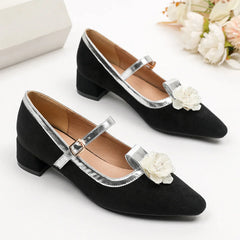 3cm Heels Velvet Shoes Roman Style 5cm Rubber Med Flock Rome Slides PU Hoof 3cm Heels African Shoes 5cm Roman Velvet Med R