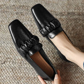 sheepskin slip-on flats elegant high quality soft comfortable daily slim ballet flats shoes