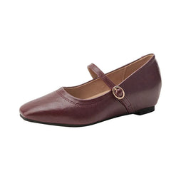 mary janes shoes woman height increasing flats soft leather ankle belt mocasines elevator shoes zapatos de mujer 2025