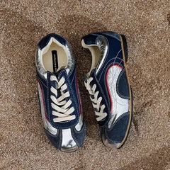 Tennis Lace-Up Hike Shoes Sneakers Cross-tied Comfort Casual Flats Shoes Woman High Quality Sport Shoes Sneakers
