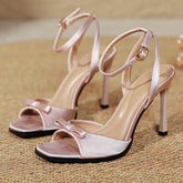 Elegant High Heels Ankle Strap Fish Mouth Sandals