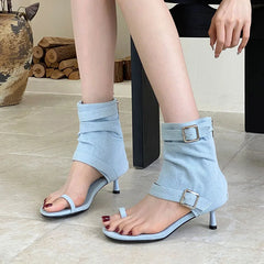 Low Heel Footwear Open Toe Sandals Boots