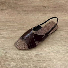 Roman Sandals Outer Wear French Style Beautiful Retro Fairy Style Holiday Seaside Soft Flat Beach Shoes