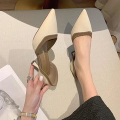 High-heeled Slippers Elegant Pointy High-heeled Mule Party Ball Shoes Shoes