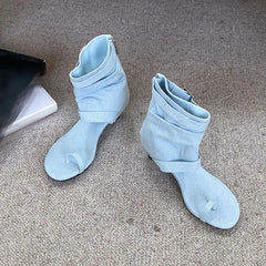 Low Heel Footwear Open Toe Sandals Boots