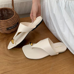 Beach Slides Flats Slippers Shoes Metal Flats Slippers Shoes Sandals Flip flops