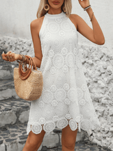 Adele Floral Lace Crochet Mini Dress