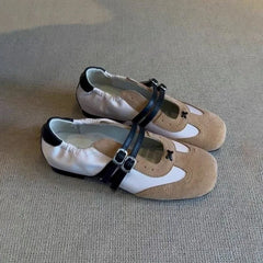 Flats Sports Shoes Sneakers Casual Shallow Loafers Shoes Walking Ballet Trend Sneakers