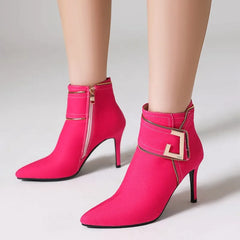 Western Denim Ankle Booties