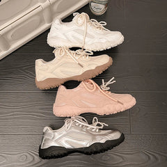Sport Mesh Sneakers Breathable Shoes Casual Running Mujer Zapatos Lace Up Walking Sandals Mujer