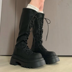 Flats Platform High Boots Shoes