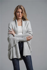 Grey Batwing Easy On Cardigan