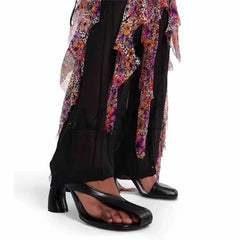 Leather Sandals Square Toe Ankle Strap Chunky Heel Elegant Party Evening