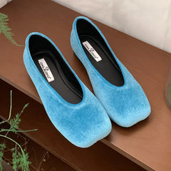 Footwear Mary Jane Shoes Shallow Comfort Soft Sole Square Toe Brand Flats Shoes Ladies