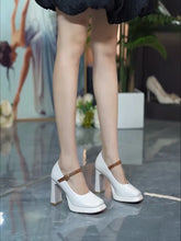 Shoes Pumps Latest Mary Jane Basketball Platform Chunky Sandals Casual Heels Footwear Lolita Thick Block C