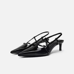 Pointed Toe High Heels Design Style Thin Heels Banquet Party Sandalias Shoes