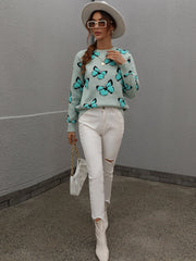 BUTTERFLY KNIT TOP - SAGE