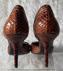 Snake Pointed Stiletto Sandals Belt Buckle Hollow Fine High Heel Sandals Retro Elegant Party