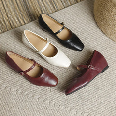 mary janes shoes woman height increasing flats soft leather ankle belt mocasines elevator shoes zapatos de mujer 2025