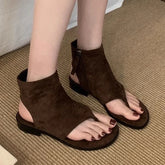 Ankle Cool Boots Sandals Flats Clip Toe Shoes Casual Open Toe Shoes Walking Slippers Mujer Sandalias