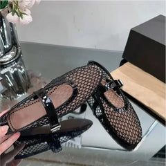 Casual Comfort Flat Mary Jane Single Shoes European and American Rivet Buckle Shoes Dance Shoes