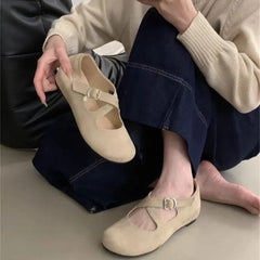 Sport Shoes Casaul Sneakers Flats Woman Loafers Brand Walking Shoes Trend Buckle Zapatos