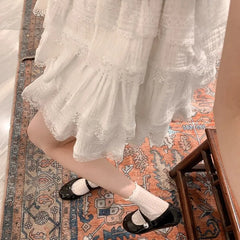 Cartoon Cute Leather Mary Jane Shoes Lolita Red Black Flat Keel Thin Shoes Girl High Quality