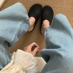 Breathable Hollow Out Mules Slippers Slip On Singbacks Shoes Casual Dress Slides