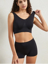 Seamless Low Waist Underwear Tanks Bra Top Boyshort Panties Casual Sports Lingerie Set