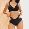 Seamless Wireless Bra Hollow Out With Low Waist Briefs Panties Underwear Set