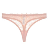 Floral Lace Low-Rise Thongs Panties