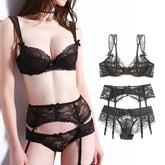 Lace Three-piece Bra Sets for Ladies