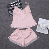 Sleeveless Lace Strap Nightwear