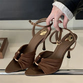Street Style Elegant Thin High Heels Woman Pumps Pointed Toe Slingbacks Stripper Party