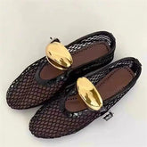 Hollow Out Flat Mary Jane Shoes Comfort Soft Sole Slip On Outdoors Party