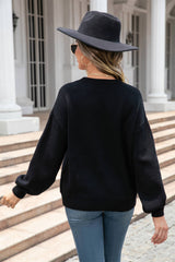 Pump My Heart Knit Sweater - Black