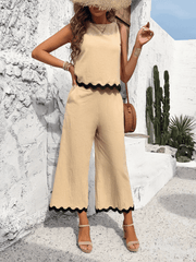 Fresh Breeze Cotton Matching Set - Beige