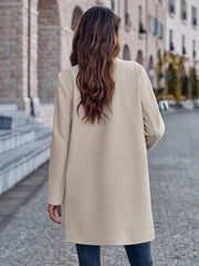 On Your Mark Textured Jacket - Taupe
