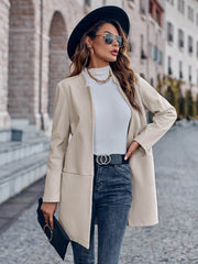 On Your Mark Textured Jacket - Taupe