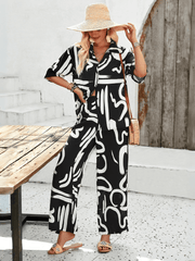 Kaia Tropical Matching Set - Black